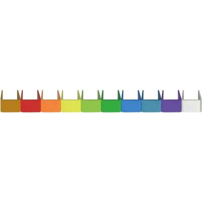 RH87 Set of 10 coloured identification clips