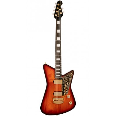 MUSIC MAN Mariposa Sahara Sunset Roasted Maple Neck Black Pickguard
