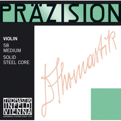 STRINGS VIOLIN PRAZISION STEEL SOLID CORE MEDIUM 58