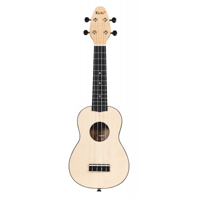 KEIKI BY ORTEGA Pack Ukulele Soprano Keiki Erable Lh