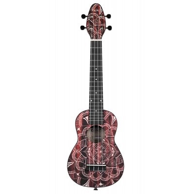 PACK UKULELE SOPRANO KEIKI ROUGE