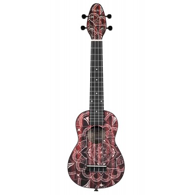 KEIKI BY ORTEGA Pack Ukulele Soprano Keiki Rouge