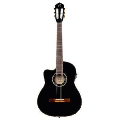 Ortega Gaucher Rce145 Spruce Slim Neck Black + Housse