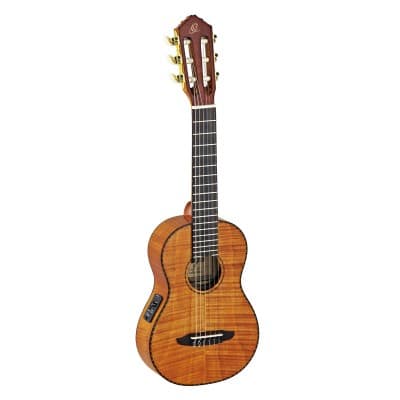 ORTEGA GUITARLELE ACAJOU FLAMME EQ