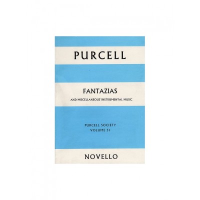  Purcell Society Volume 31 - Fantazias And Miscellaneous Instrumental Music (full Score) 
