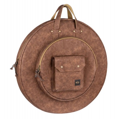 MEINL CYMBAL BAG 22 SIM CUIR BEIGE