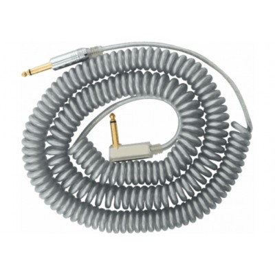 VCC90 COILED JACK CABLE 9M GREY