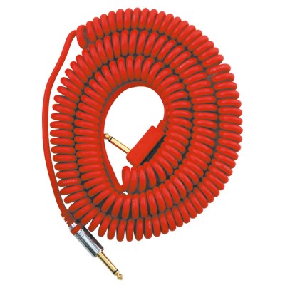 VCC90 COILED JACK CABLE 9M RED