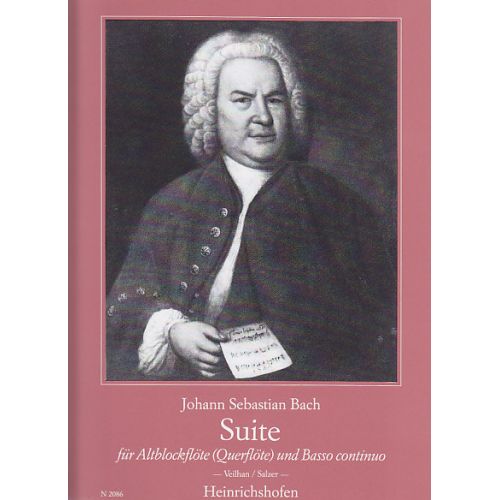 BACH J.S. - SUITE BWV 997 - FLUTE A BEC ALTO ET BC