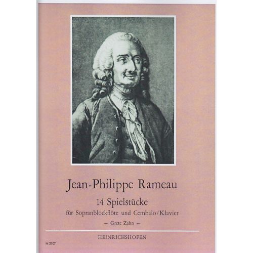  Rameau J. Ph. - 14 Spielstücke - Flute A Bec Soprano Et Clavecin