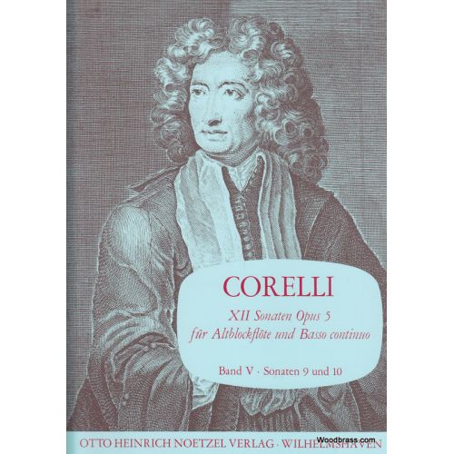 HEINRICHSHOFEN CORELLI A. - 12 SONATEN OPUS 5 BAND V - FLB ALTO ET BC
