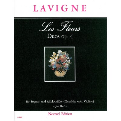  Lavigne - Les Fleurs Duos Op 4 - Flutes Soprano and Alto
