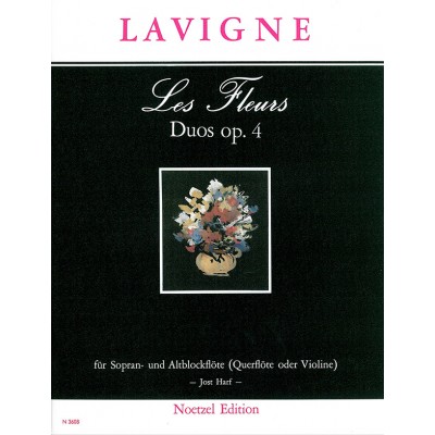 LAVIGNE - LES FLEURS DUOS OP 4 - FLUTES SOPRANO & ALTO