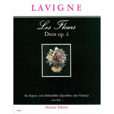 HEINRICHSHOFEN Lavigne - Les Fleurs Duos Op 4 - Flutes Soprano & Alto