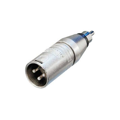 NA2MPMM - ADAPTATEUR XLR 3 MALE / CINCH / RCA MALE