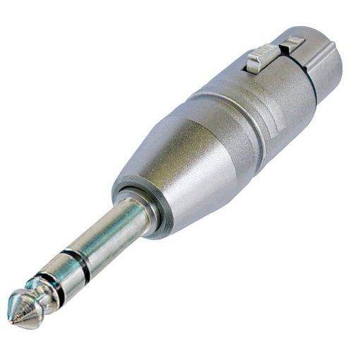 NEUTRIK NA3fp Adaptateur XLR 3 Femelle / Jack Stereo Male 6,35 Mm