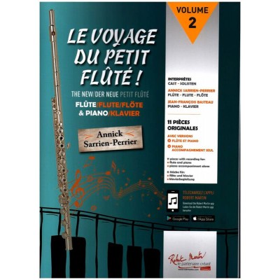 ROBERT MARTIN SARRIEN PERRIER A. - LE VOYAGE DU PETIT FLUTE VOL.2 - FLUTE