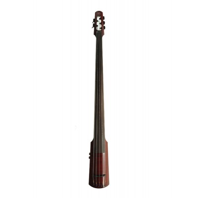 NS DESIGN CONTRABASSE ELECTRIC 5 STRINGS TRANSLUCENT RED