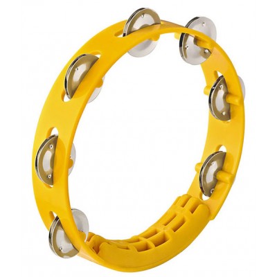 NINO Tambourin - 8" - 1 Rangee De Cymbalettes - Jaune