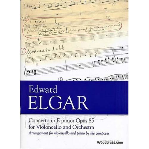 ELGAR E. - CONCERTO IN Em OP.85 FOR VIOLONCELLO & PIANO