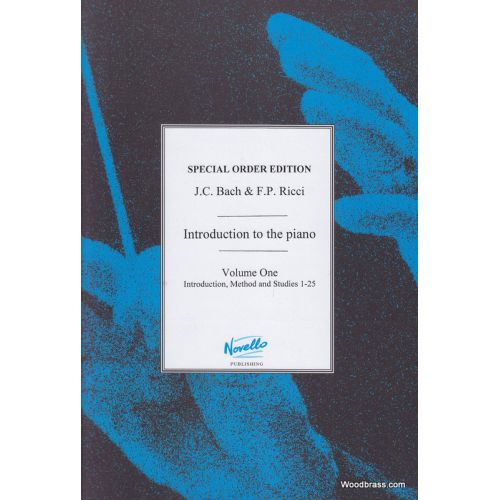 BACH J.S./RICCI F.P. - INTRODUCTION TO THE PIANO VOL 1, STUDIES 1-25 NOVELLO