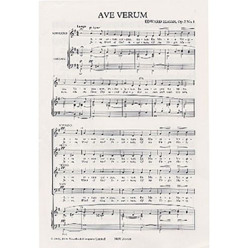 EDWARD ELGAR AVE VERUM OP.2 NO.1 CHOR - CHORAL