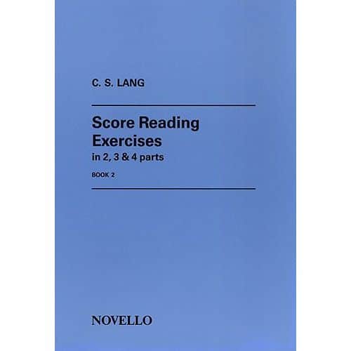 LANG C S - SCORE READING EXERCISES IN 2, 3 AND 4 PARTS BOOK 2 - VIOLIN BOOK 2 - ORGAN