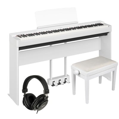 YAMAHA P-225 WHITE FURNITURE DELUXE PACK