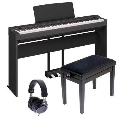 YAMAHA P-225 BLACK FURNITURE DELUXE PACK