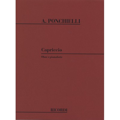 PONCHIELLI A. - CAPRICCIO - HAUTBOIS ET PIANO