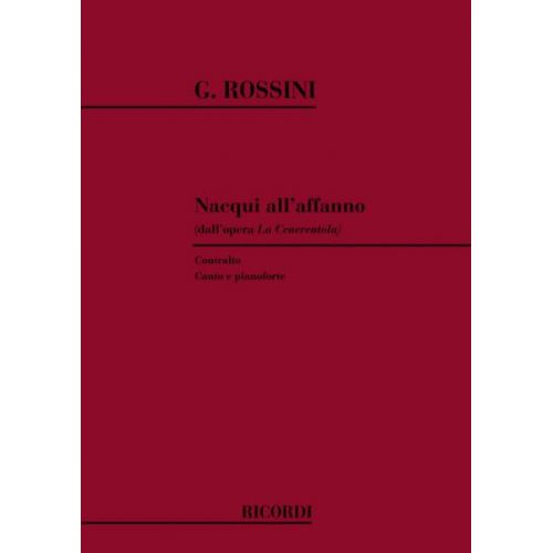 RICORDI ROSSINI G. - NACQUI ALL'AFFANNO E AL PIANTO - CHANT ET PIANO