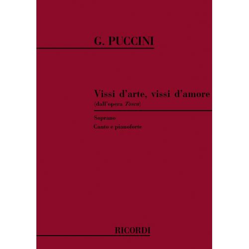 PUCCINI G. - VISSI D'ARTE VISSI D'AMORE - CHANT ET PIANO