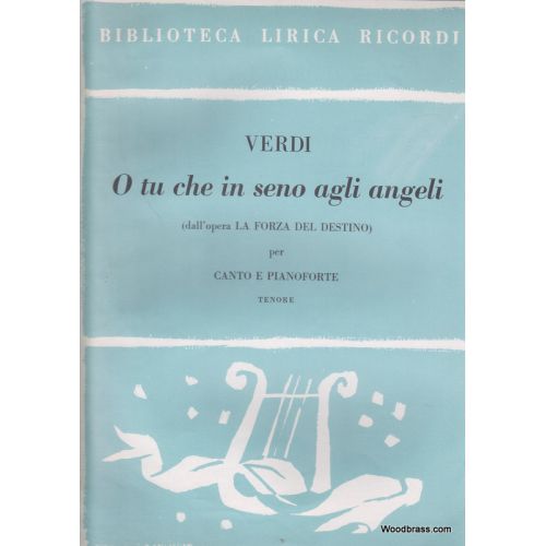 RICORDI VERDI G. - O TU CHE IN SENO AGLI ANGELI - CHANT & PIANO