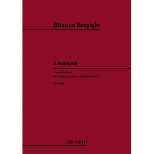 RESPIGHI O. - IL TRAMONTO. POEMETTO LIRICO - CONDUCTEUR