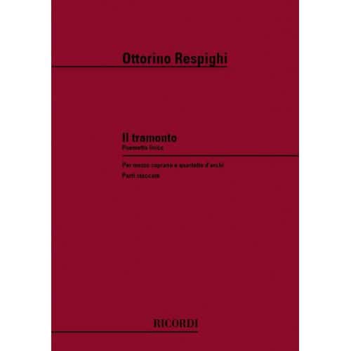 RESPIGHI O. - TRAMONTO - QUATUOR A CORDES