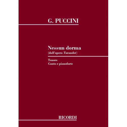 PUCCINI G. - NESSUN DORMA - CHANT ET PIANO