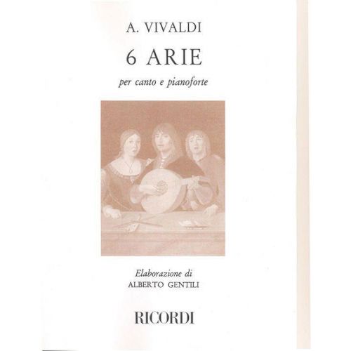 VIVALDI A. - 6 ARIE - CHANT ET PIANO