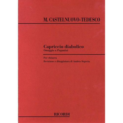 CASTELNUOVO TEDESCO - CAPRICCIO DIABOLICO - GUITARE
