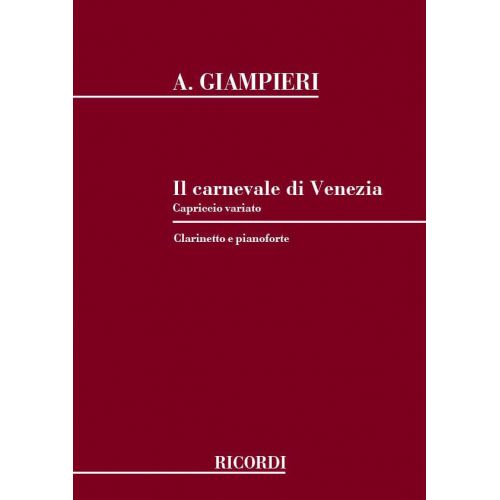 RICORDI GIAMPIERI A. - CARNEVALE DI VENEZIA - CLARINETTE
