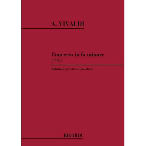 VIVALDI A. - CONCERTO IN FA RV 455 - F.VII/2 - HAUTBOIS ET PIANO