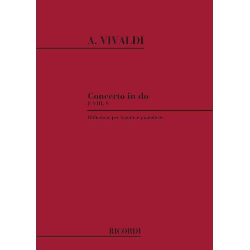 RICORDI VIVALDI A. - CONCERTO IN DO RV 473 - F.VIII/9 - BASSON ET PIANO