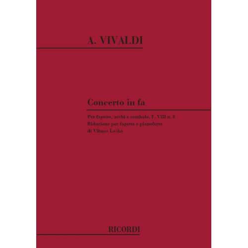 VIVALDI A. - CONCERTI IN FA RV 485 - BASSON, CORDE ET BASSE CONTINUE