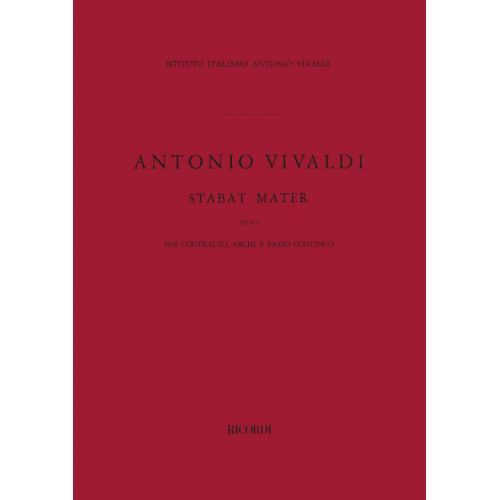 VIVALDI A. - STABAT MATER RV 621 - ORCHESTRA