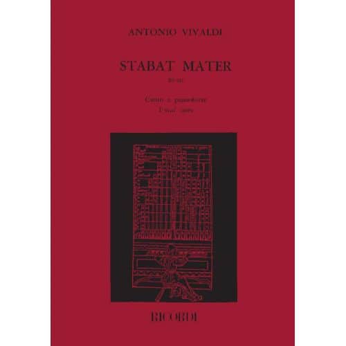 VIVALDI A. - STABAT MATER RV 621 - CHANT ET PIANO