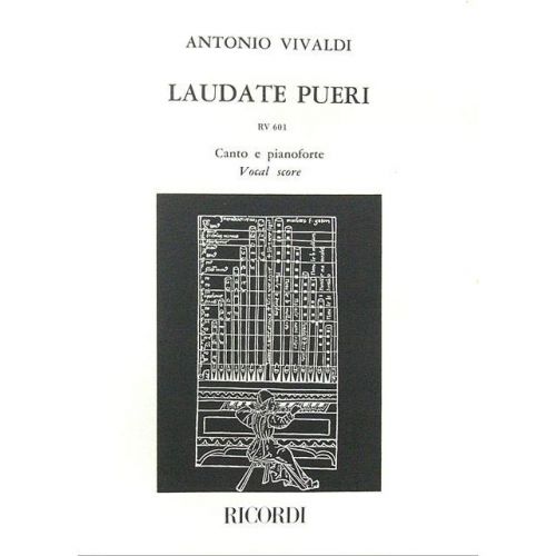 RICORDI VIVALDI A. - LAUDATE PUERI DOMINUM. SALMO 112 RV 601 - CHANT ET PIANO