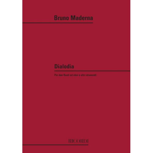 MADERNA B. - DIALODIA - HAUTBOIS ET PIANO