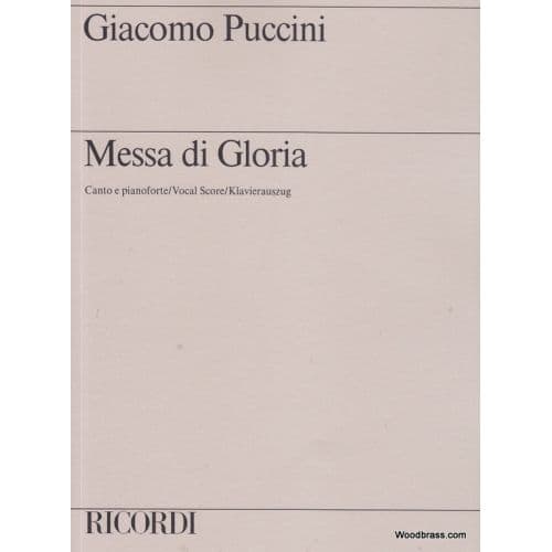 PUCCINI G. - MESSA DI GLORIA - CHANT ET PIANO