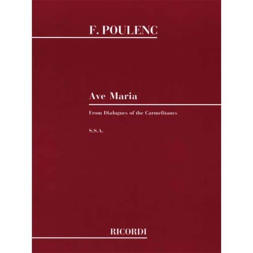 POULENC F. - AVE MARIA - CHOEUR