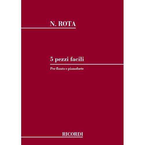 RICORDI ROTA N. - 5 PEZZI FACILI - FLUTE ET PIANO