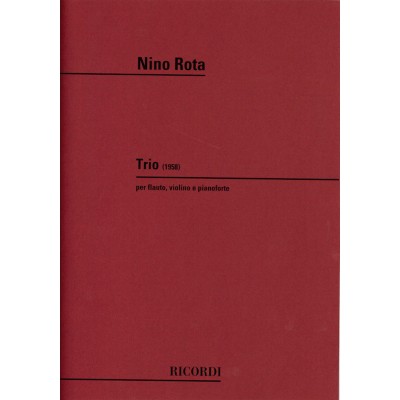 RICORDI Rota N. - Trio - Flute, Violon Et Piano